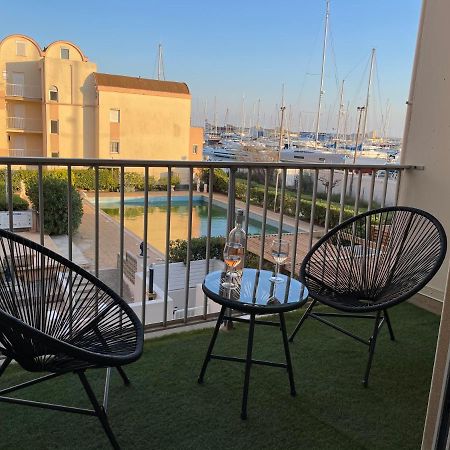 T3 Expo Sud-Est - Parking - Piscine - Clim - Wifi Apartment Gruissan Bagian luar foto