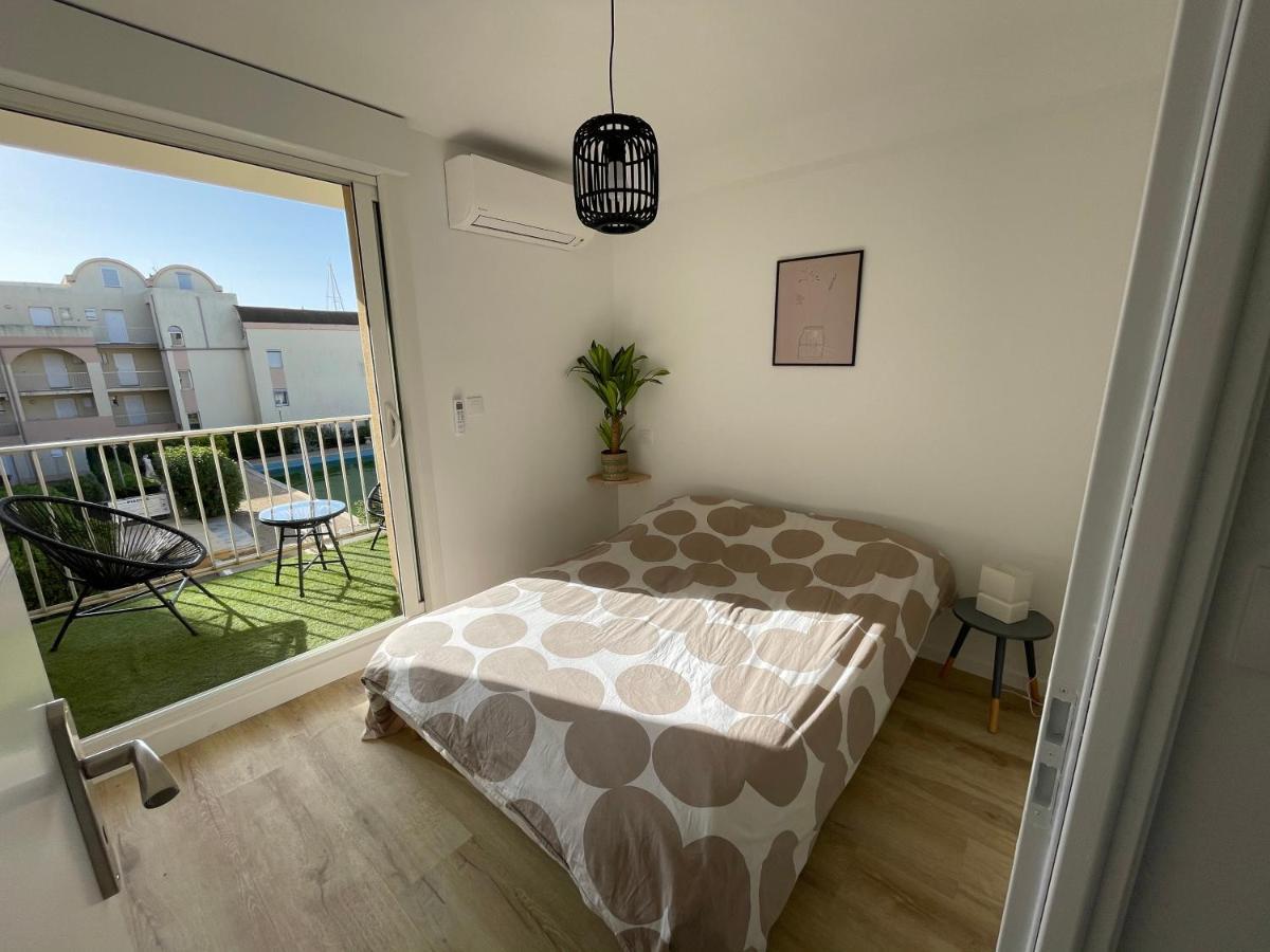 T3 Expo Sud-Est - Parking - Piscine - Clim - Wifi Apartment Gruissan Bagian luar foto