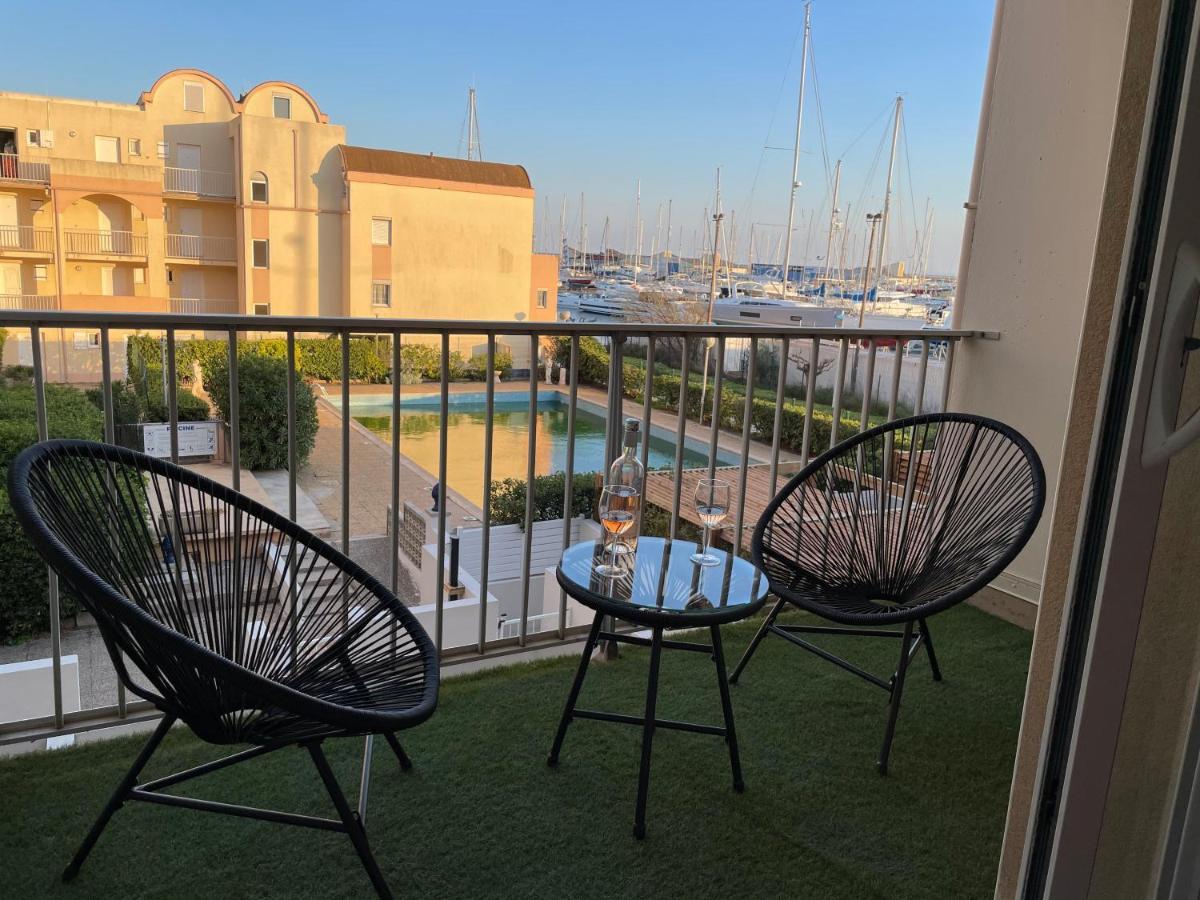 T3 Expo Sud-Est - Parking - Piscine - Clim - Wifi Apartment Gruissan Bagian luar foto